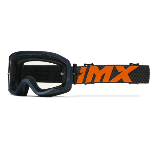 GOGLE cross quad IMX ENDURANCE FLIP GRAPHIC BLUE MATT/ORANGE - Szyba GOLD IRIDIUM + Clear